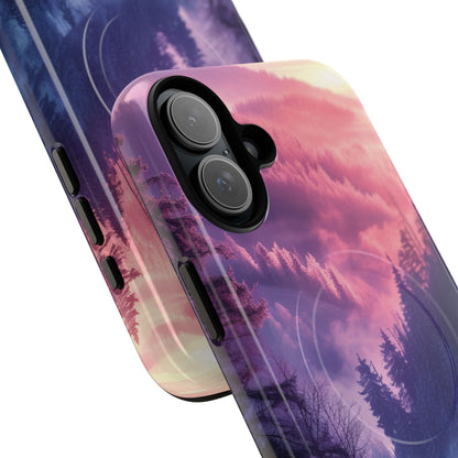 Misty Forest Serenity - Tough + MagSafe® iPhone 16 Phone Case