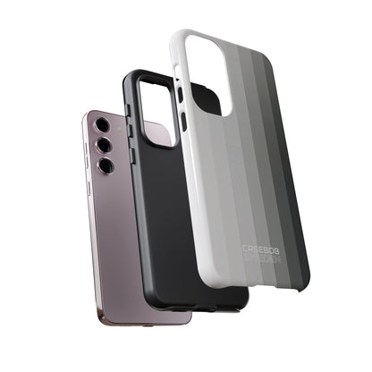 Silver Gradient Stripes Samsung S23 - Tough