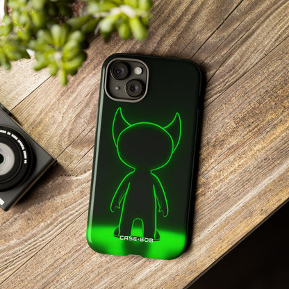 Neon Horned Glow iPhone 15 Plus Case - Tough