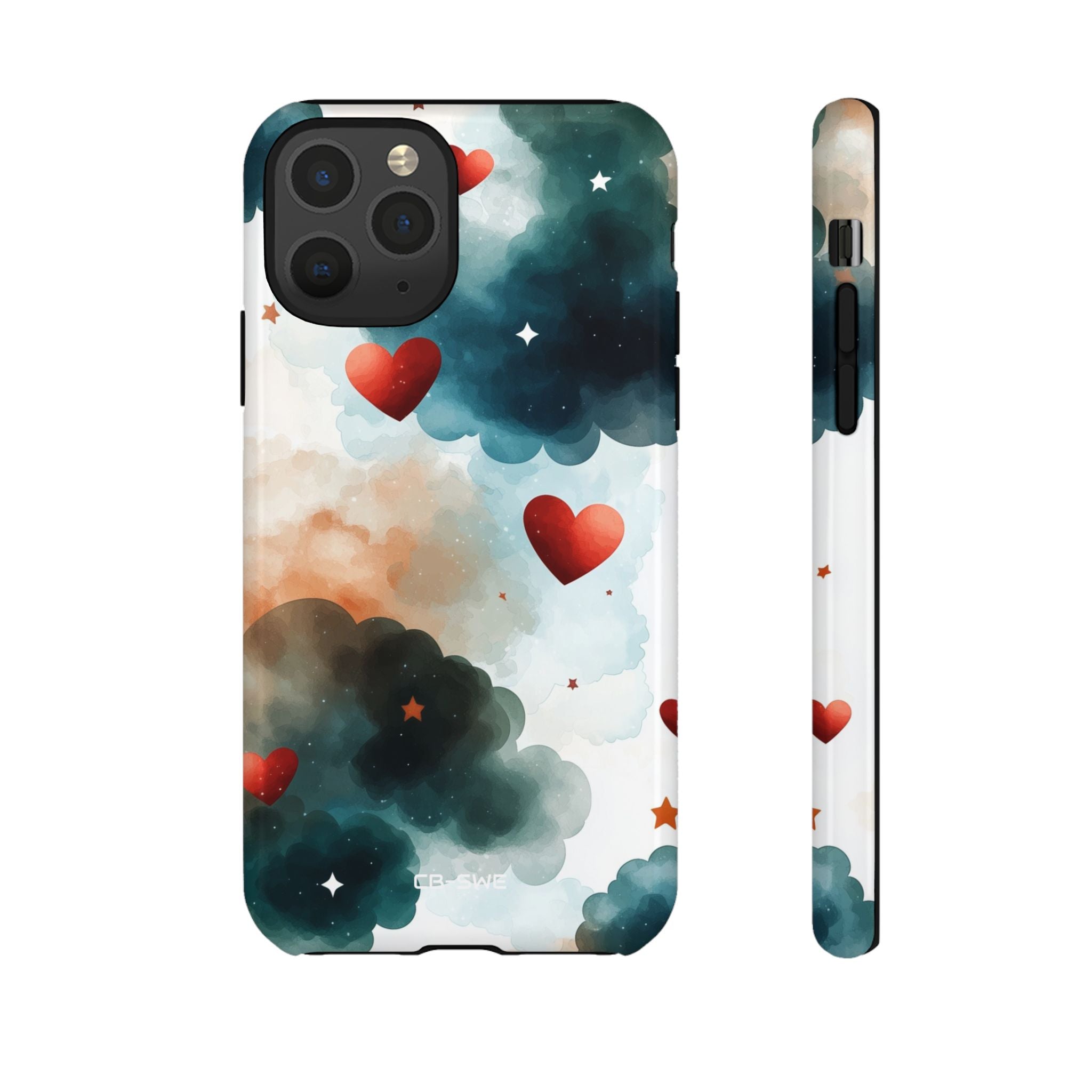 Floating Hearts Dance - iPhone Case