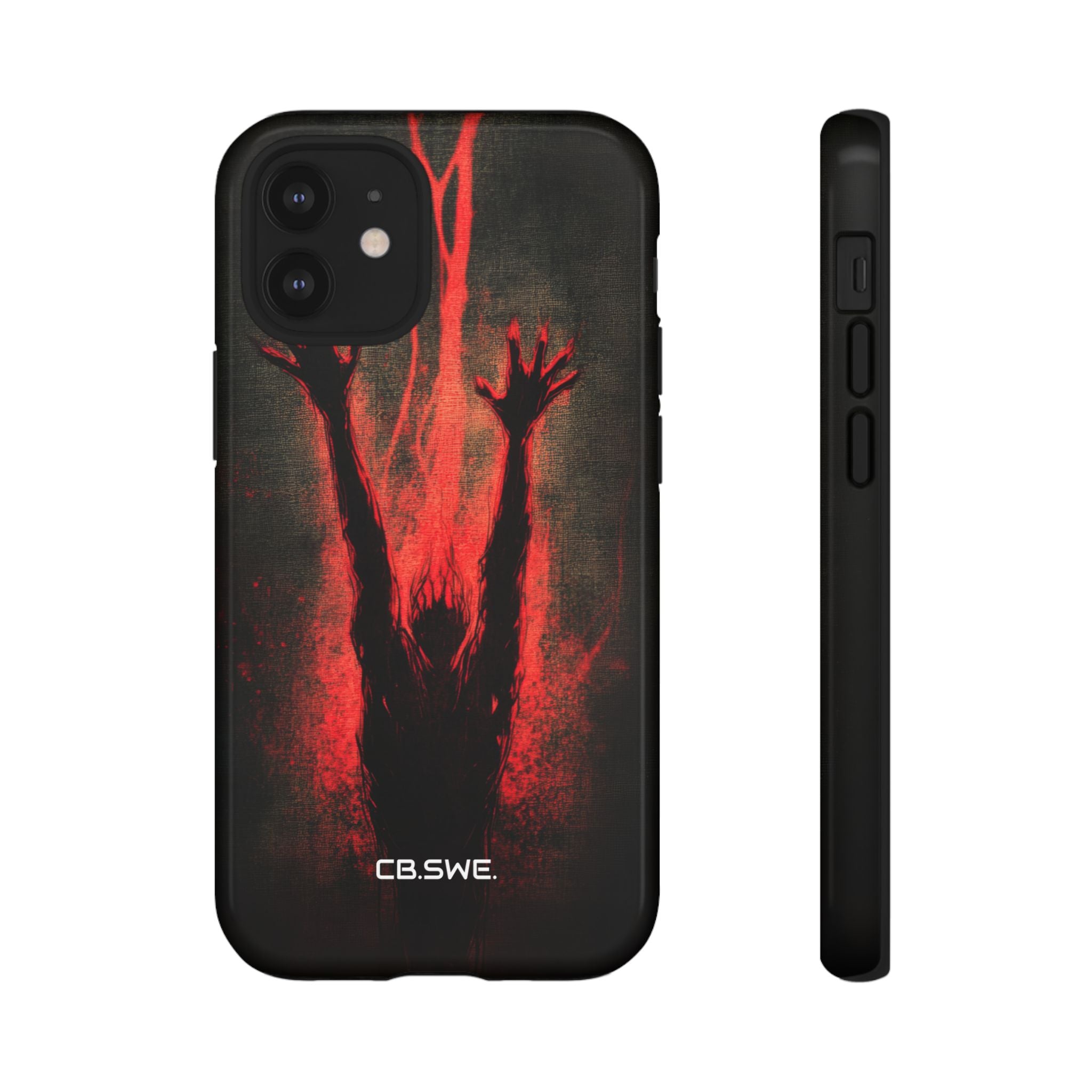 Dark Red Reflective Demons Arms iPhone 12 - Tough