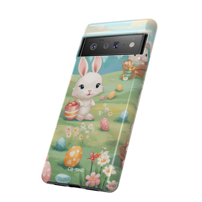 Bunnies Hunt Eggs - Google Pixel Case