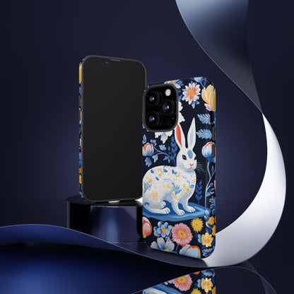 Floral Rabbit Dances - iPhone Case