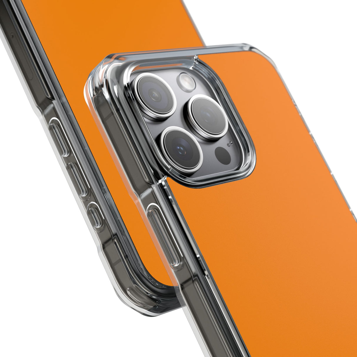 Dunkelorange | Handyhülle für iPhone (Clear Impact Case – Magnetisch)