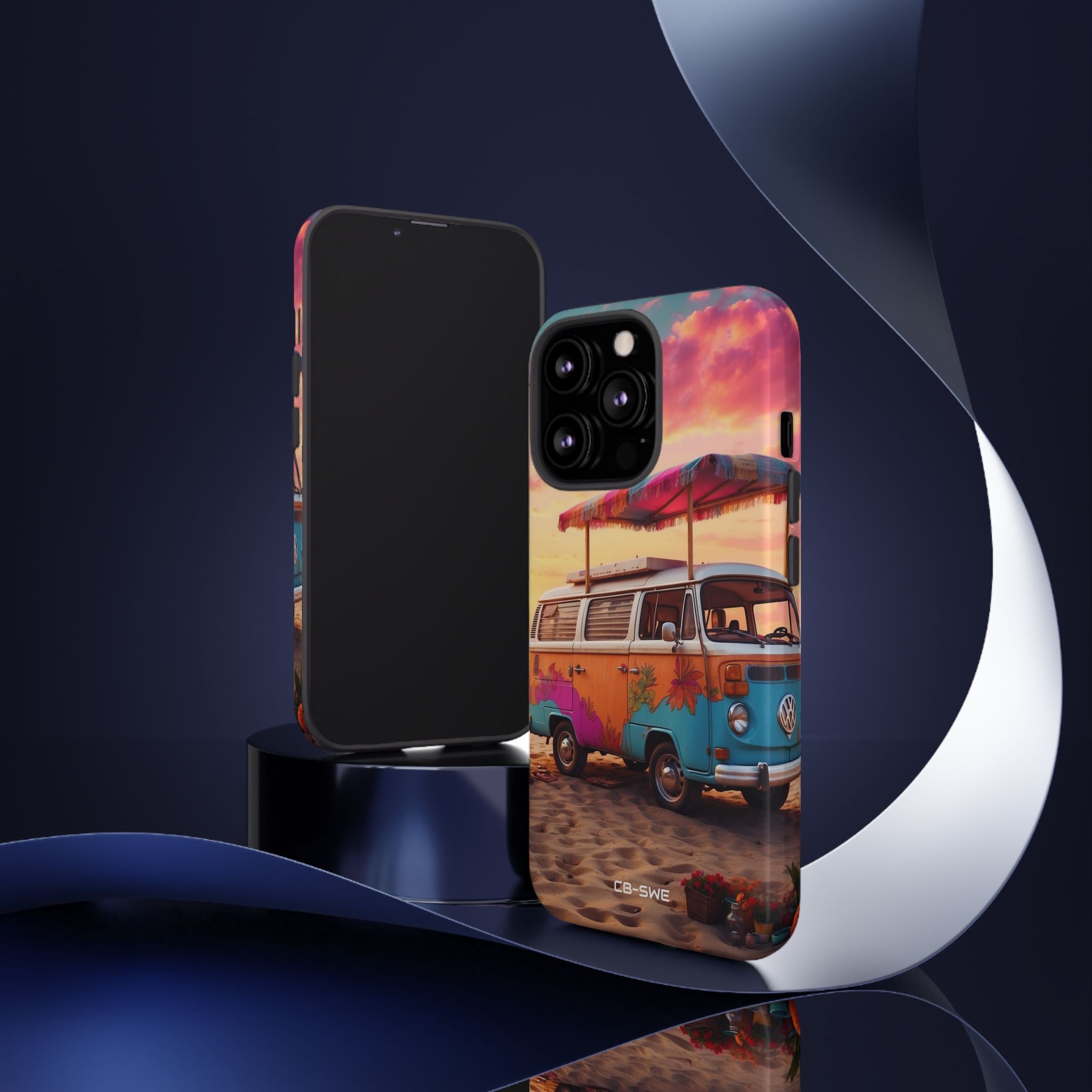 **Van Rests at Shore** - iPhone Case