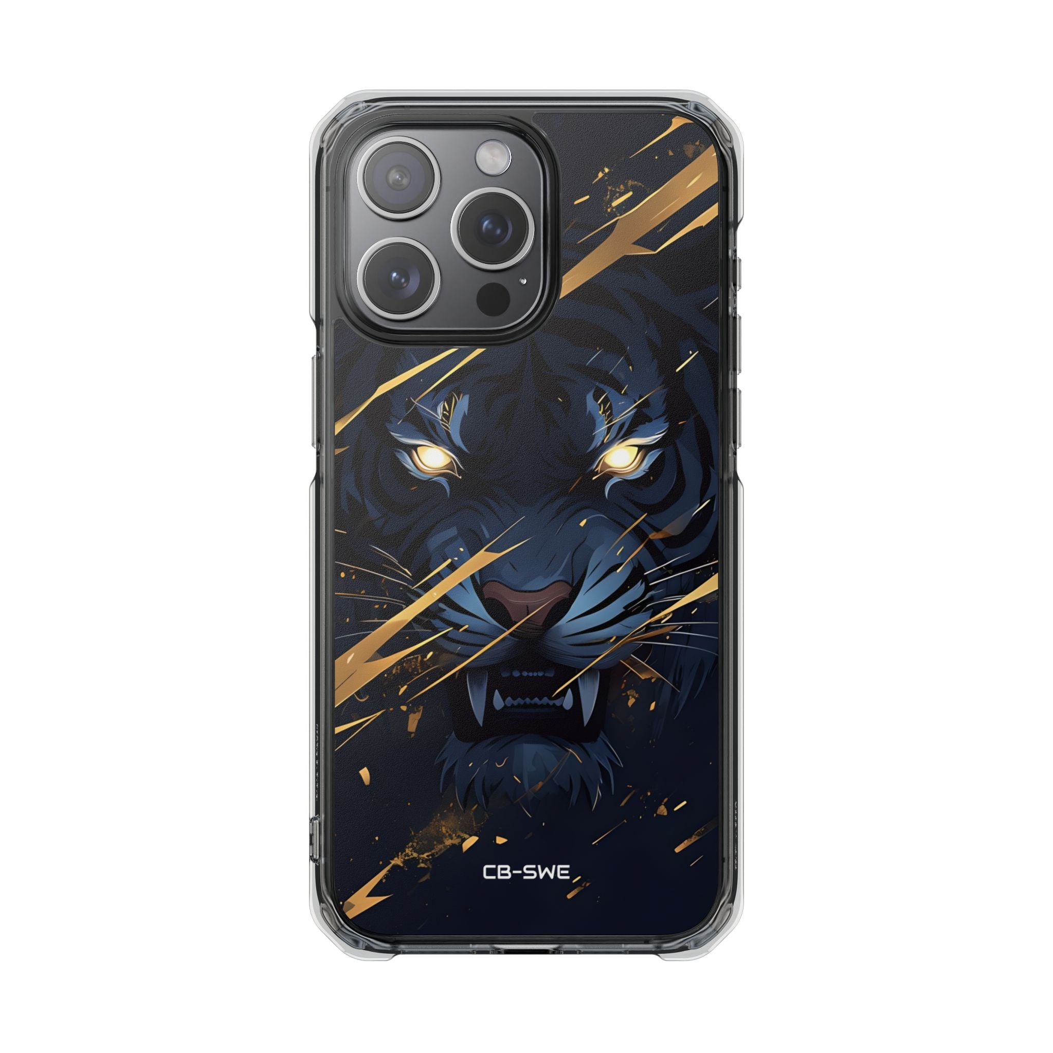 Tiger's Glowing Gaze iPhone Case - Impact