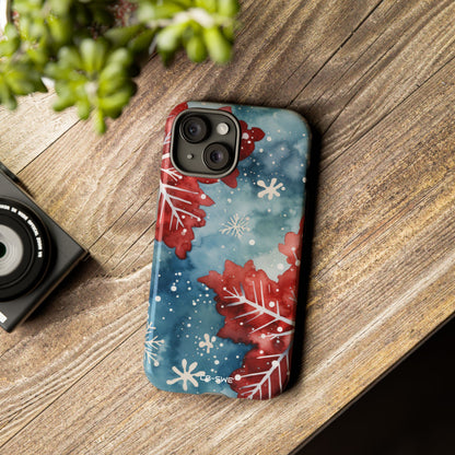 Winter Leaves Dance - iPhone Case