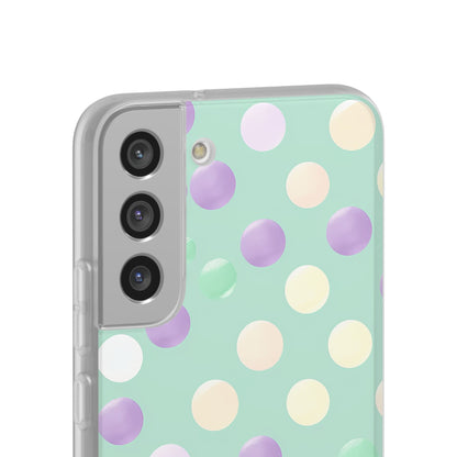 Pastel Polka Dots - Flexi Samsung S22 Phone Case