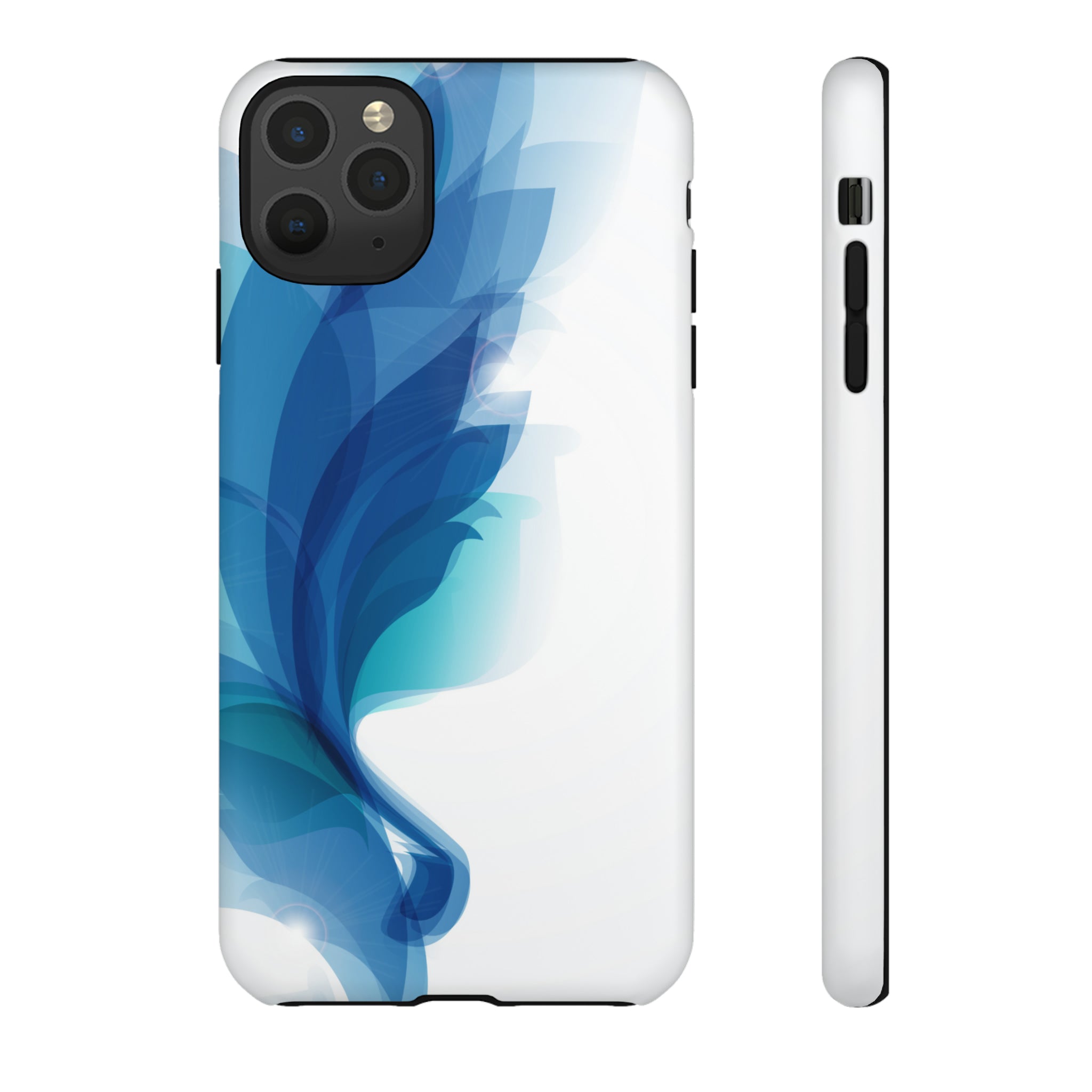 Blue Feathers - Protective Phone Case