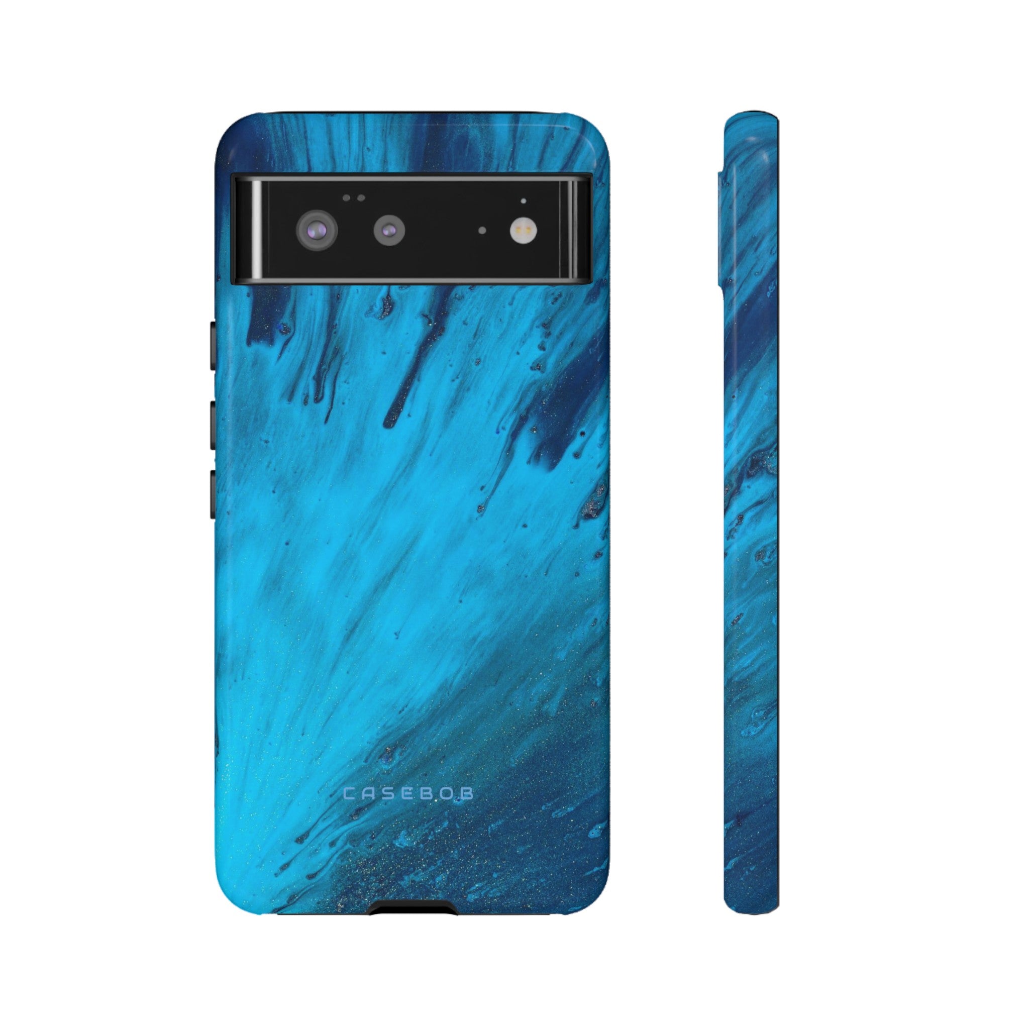 Light Blue Ink Art | Phone Case