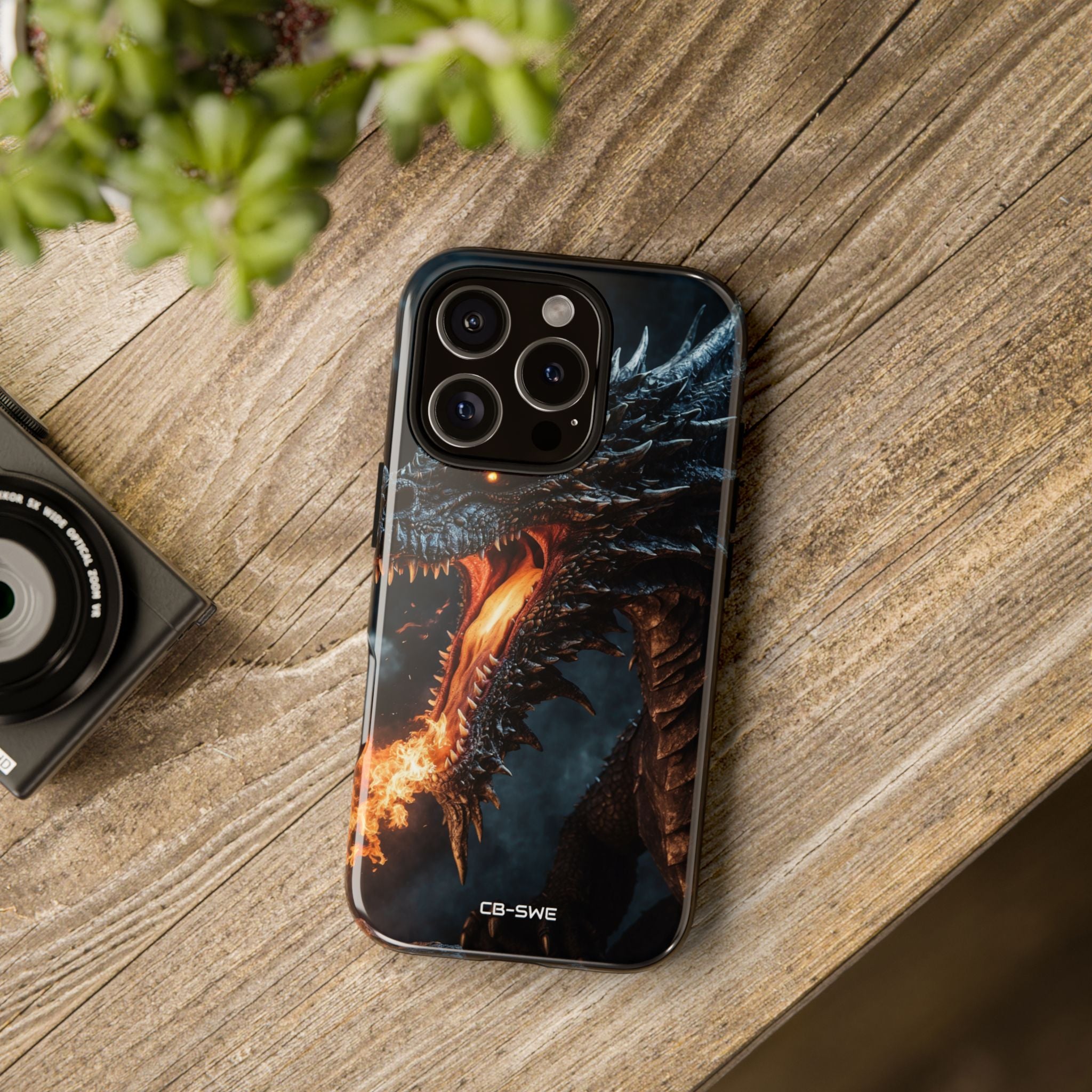 Fiery Breath Erupts - iPhone Case