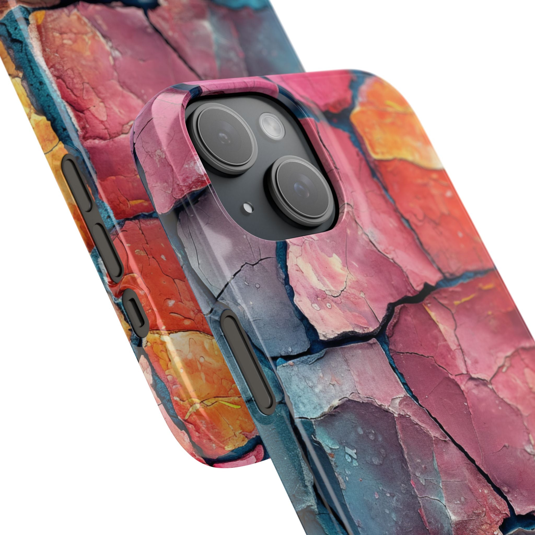 Cracked Earth Mosaic - Slim iPhone 15 Phone Case