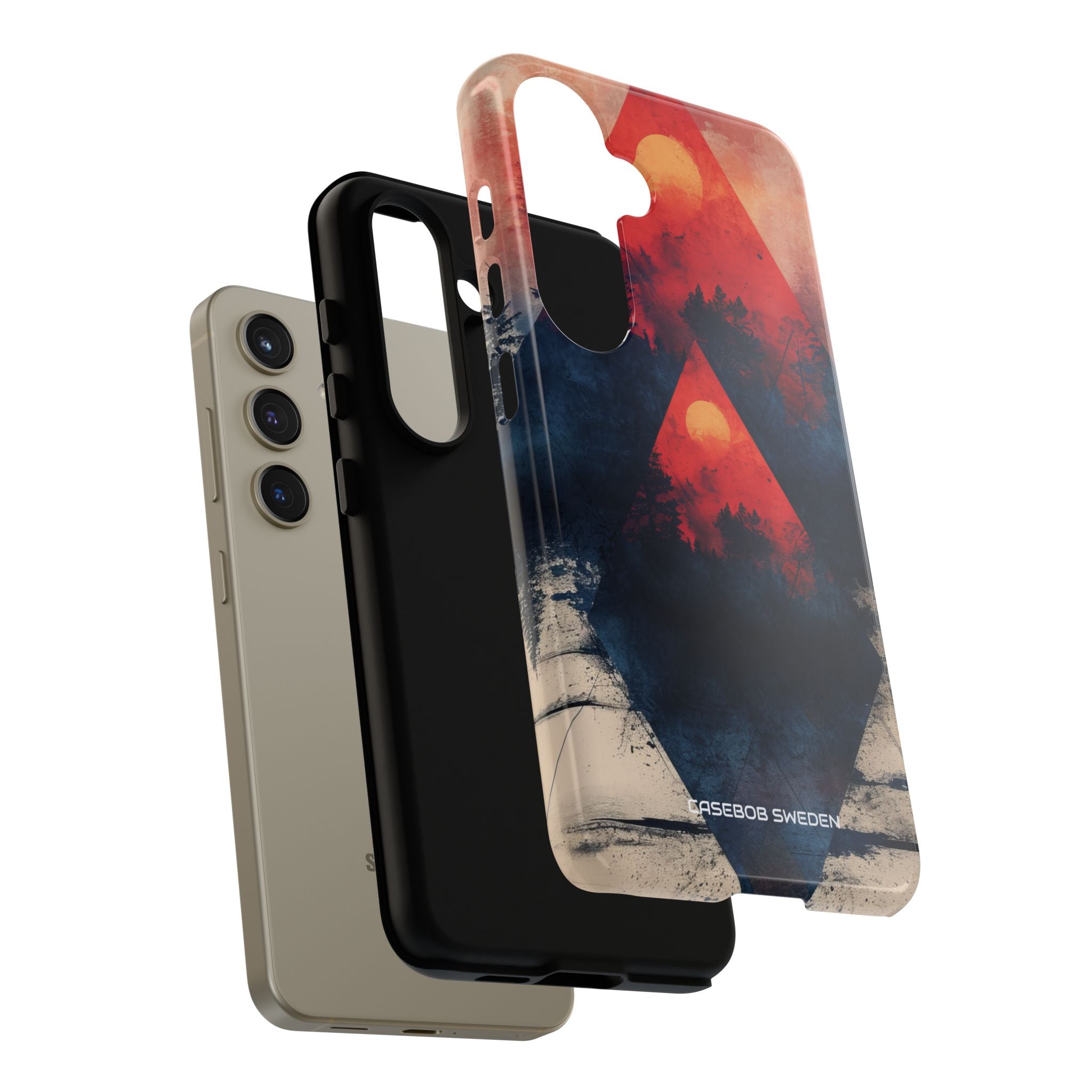 Red Sky Serenity - Tough Samsung S24 Phone Case