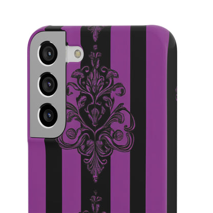 Gothic Elegance with Vertical Stripes and Ornamental Motifs Samsung S22 - Slim Phone Case