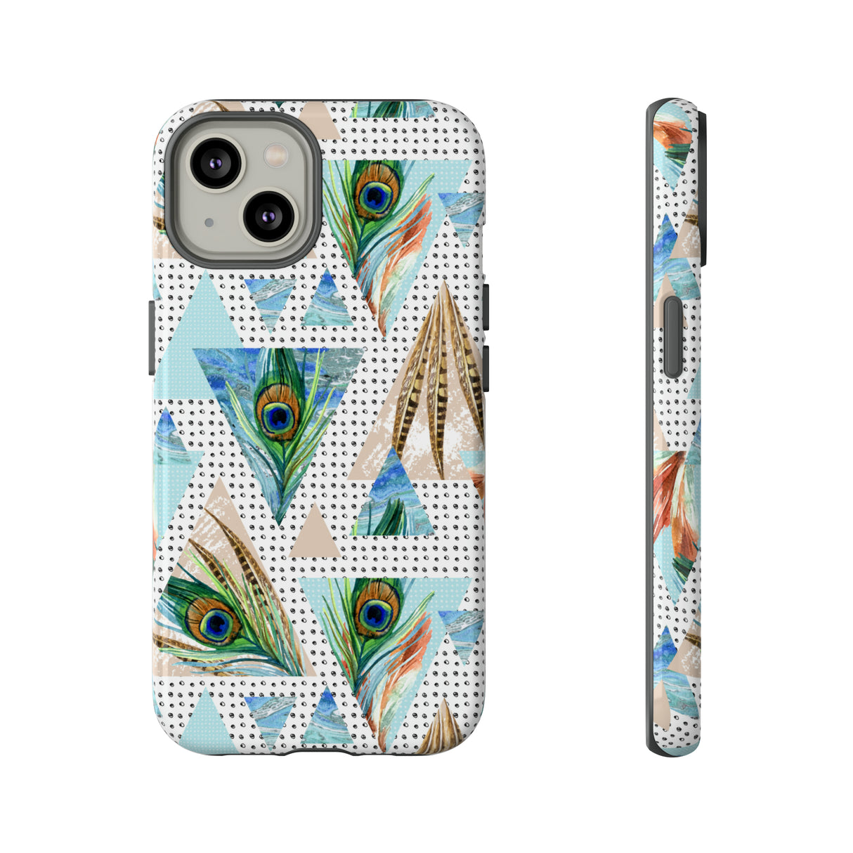 Peacock Feathers - Protective Phone Case