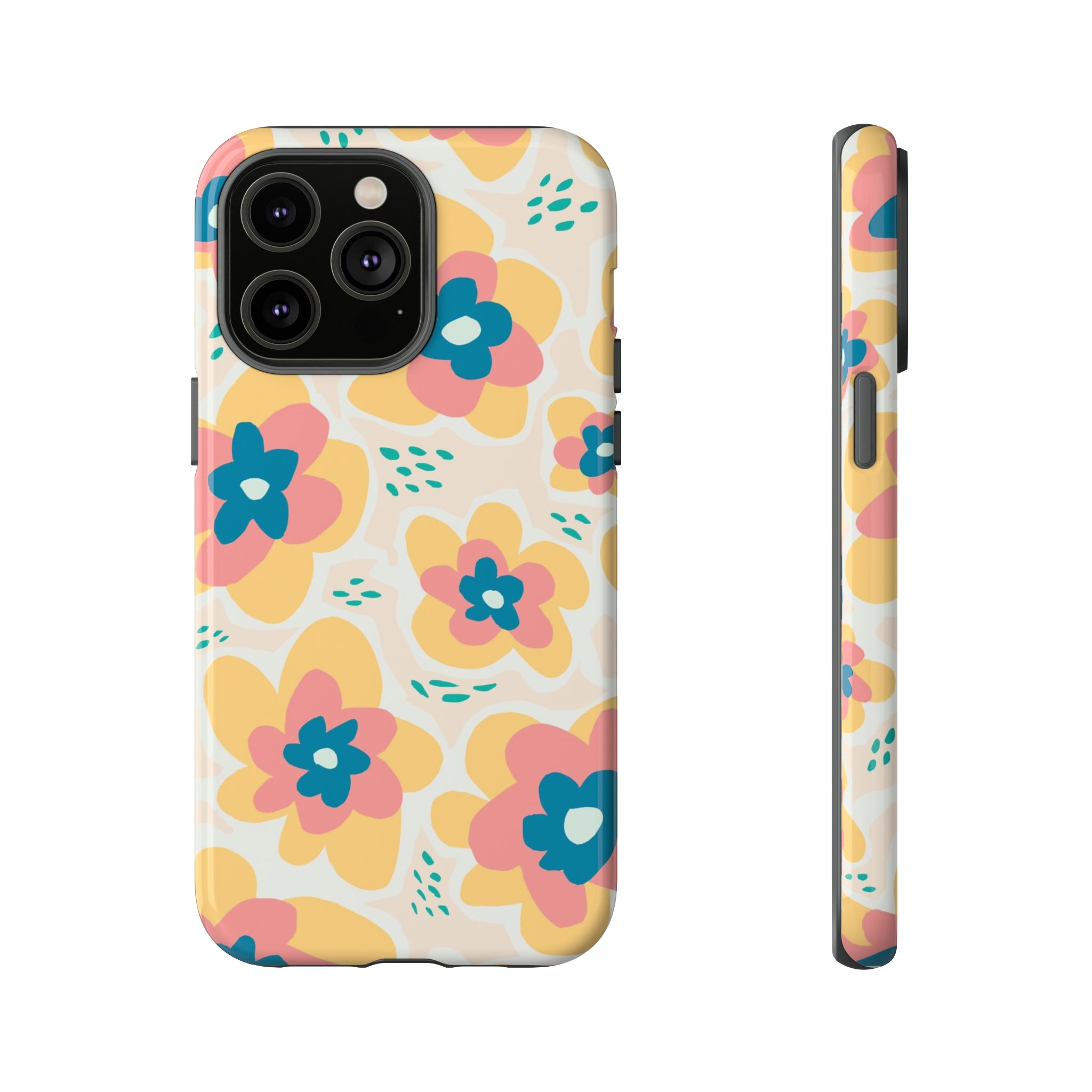 Yellow Happy Flower - Protective Phone Case