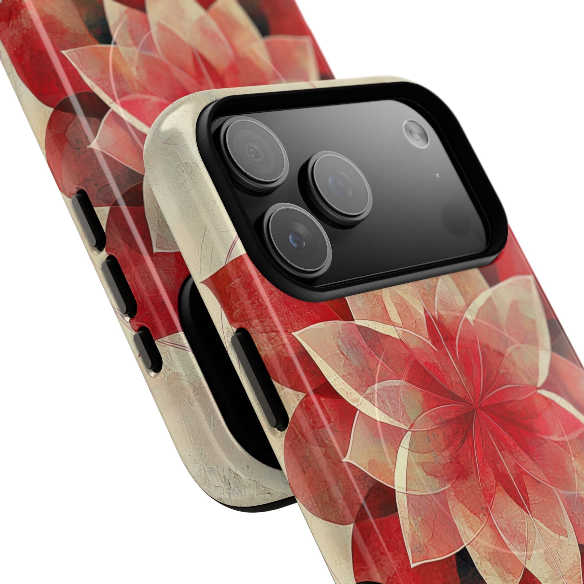 Crimson Bloom iPhone 17 Pro Max Case - Tough+