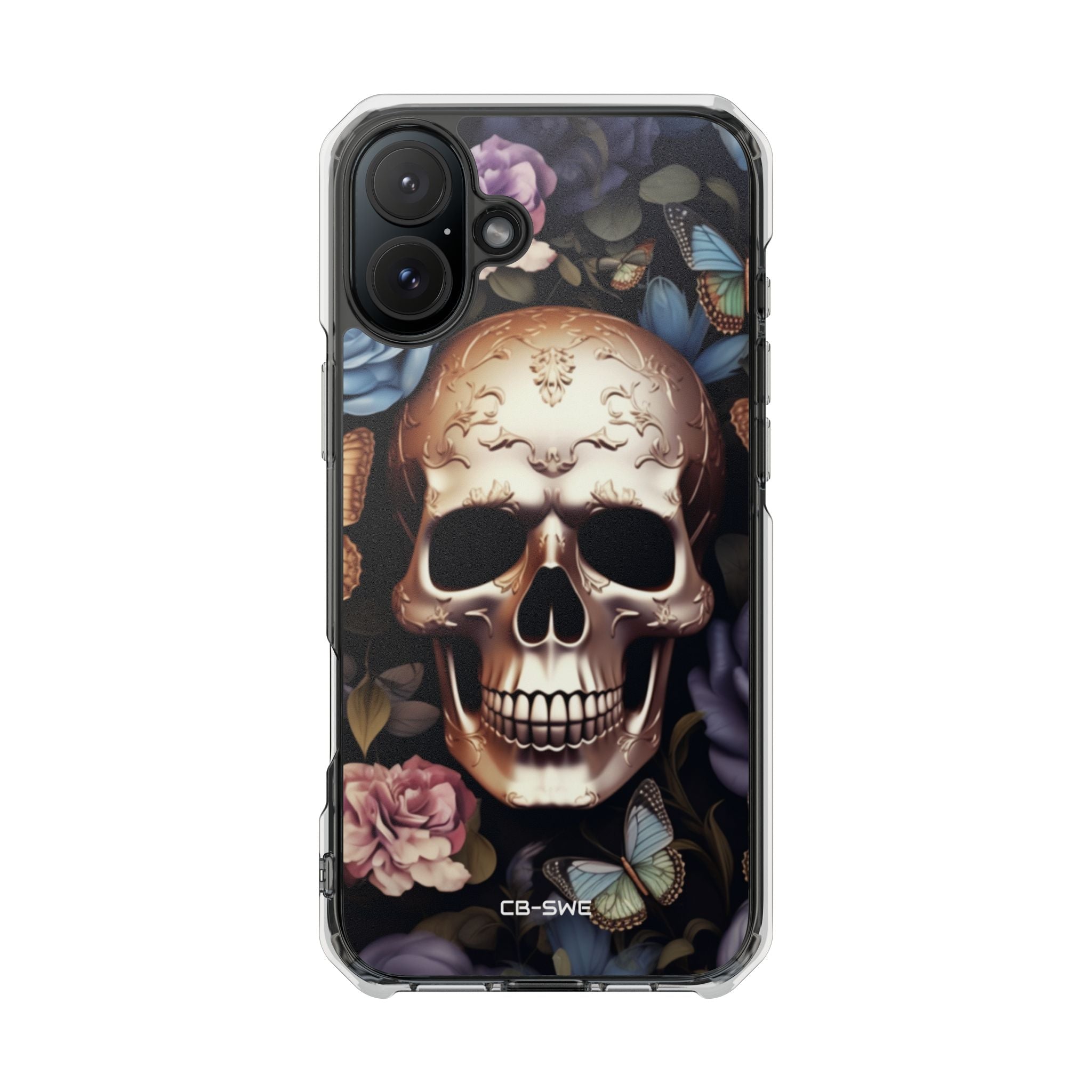 Skull Among Blossoms iPhone Case - Impact