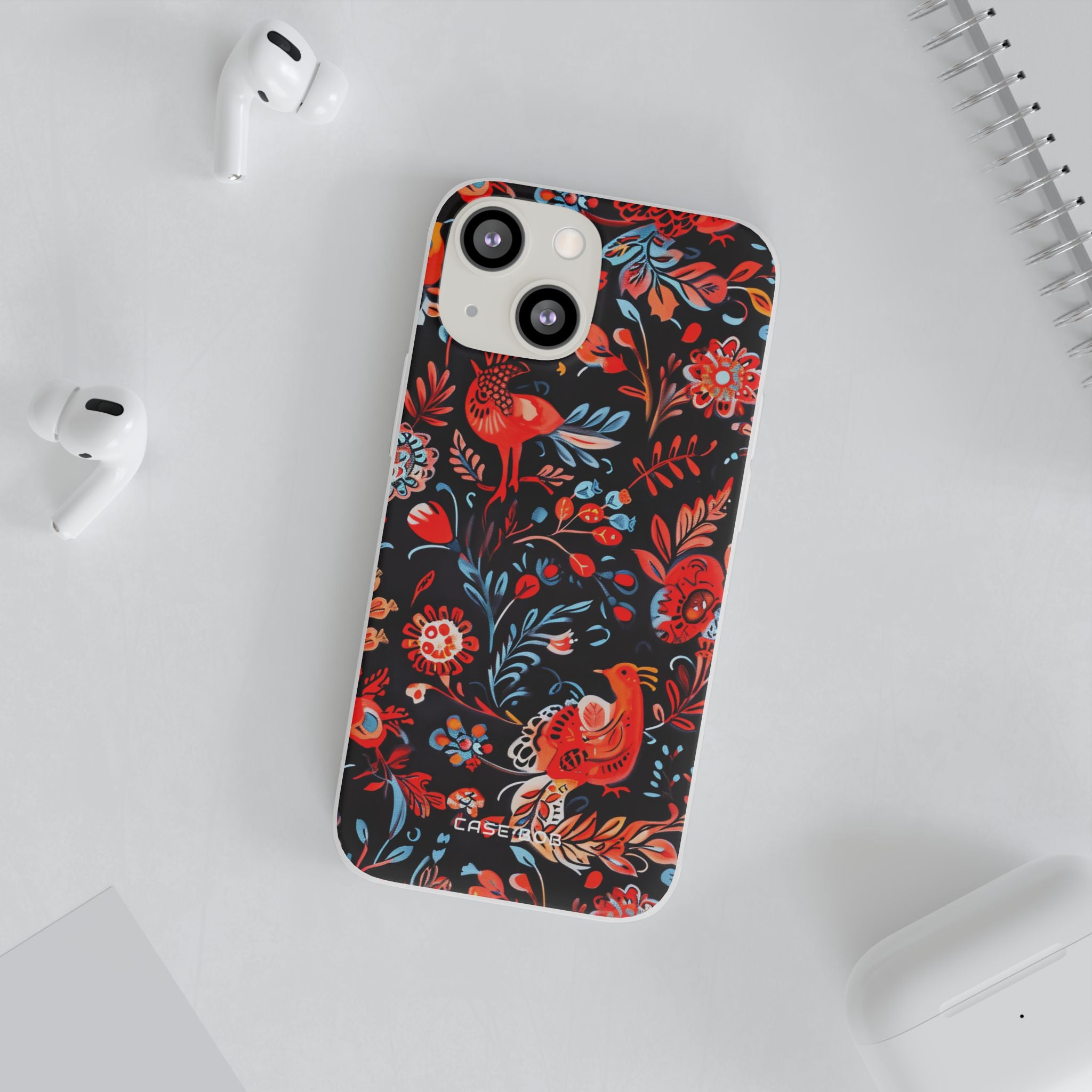 Vivid Birdscape iPhone 13 mini Case - Soft