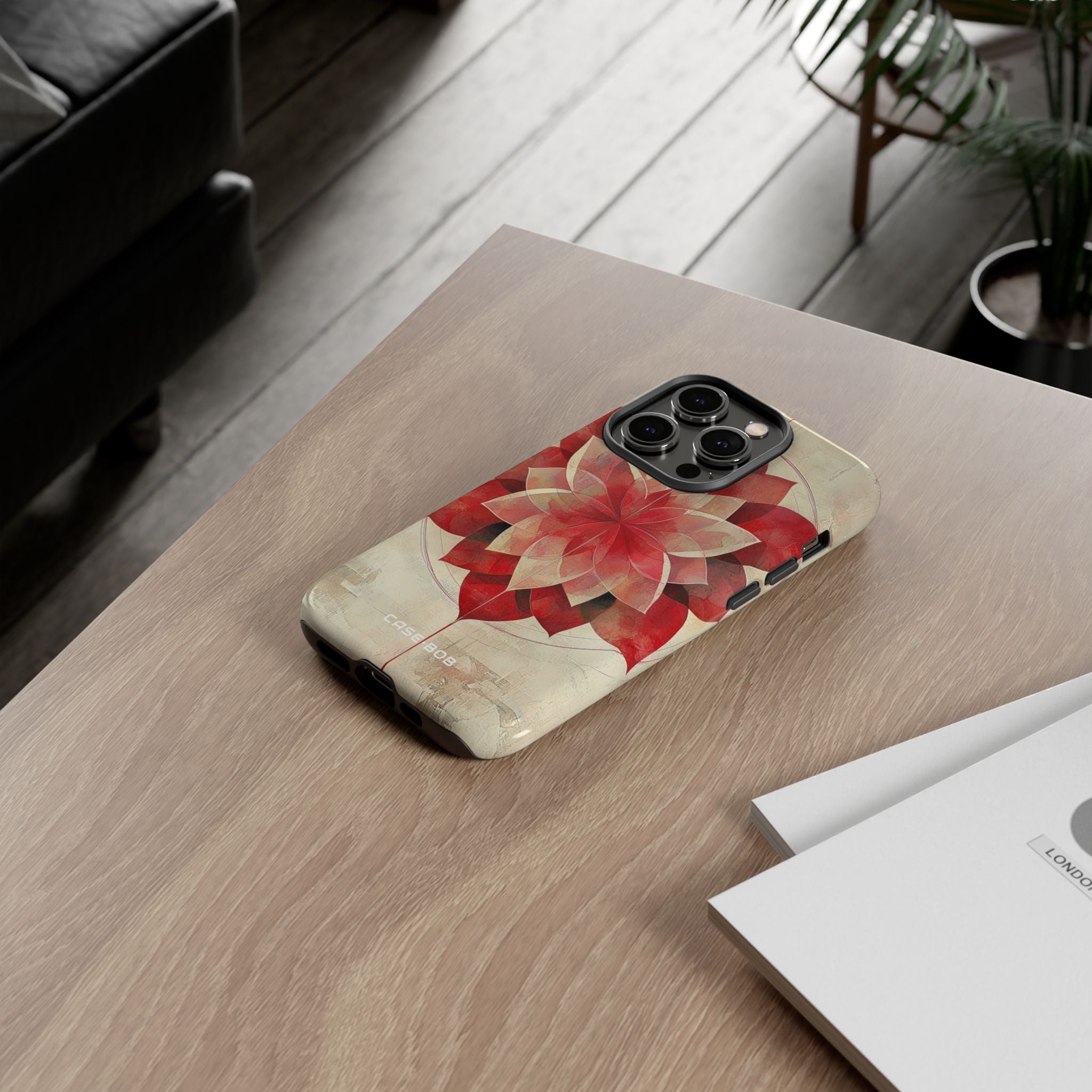 Crimson Bloom iPhone 14 Pro Case - Tough