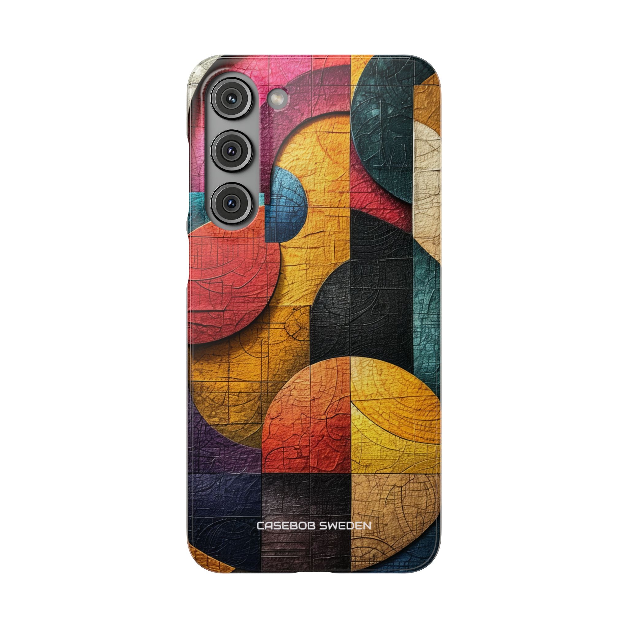 Vibrant Geometric Art - Slim Samsung S23 Phone Case