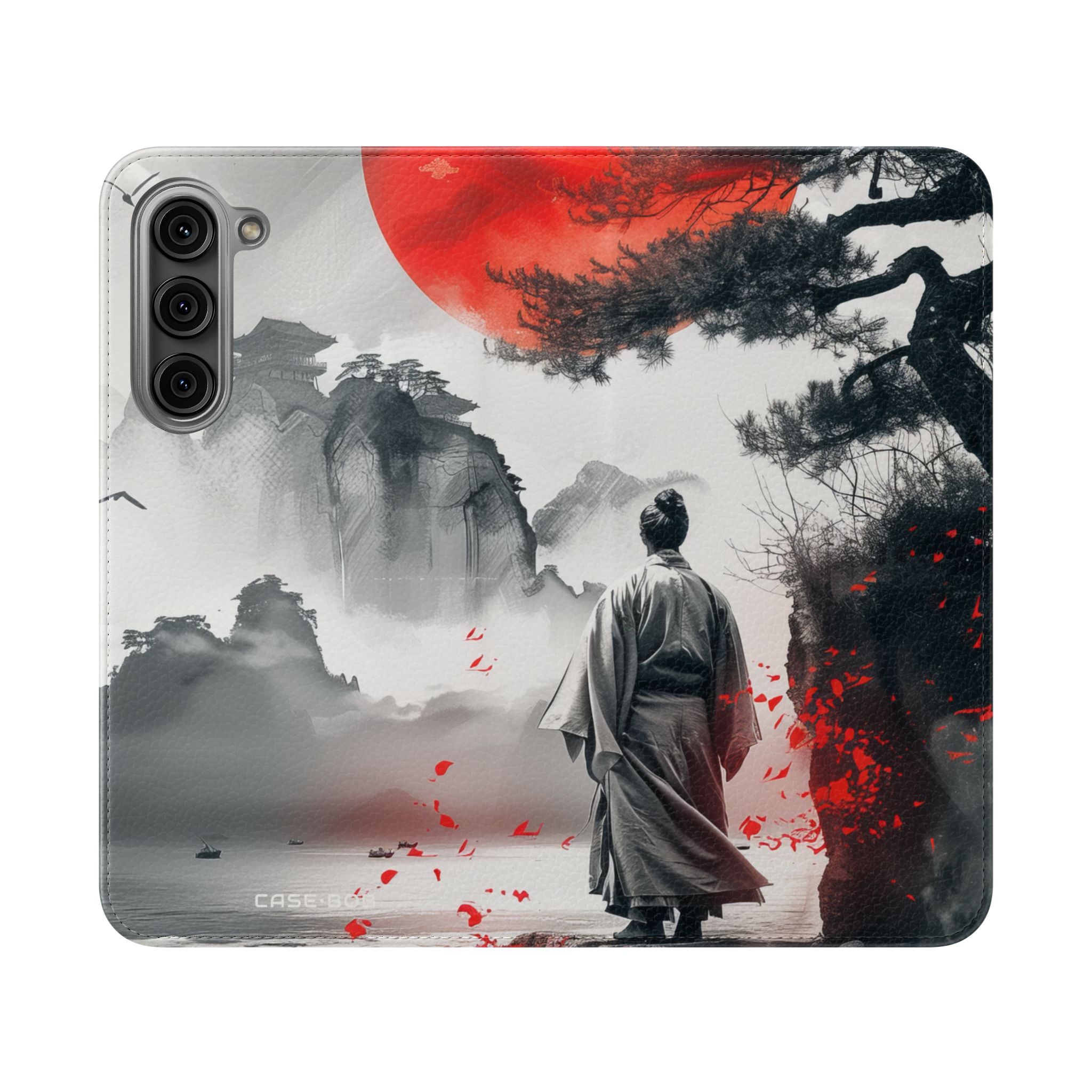 Red Sun Serenity - Samsung S23+ Case - Wallet
