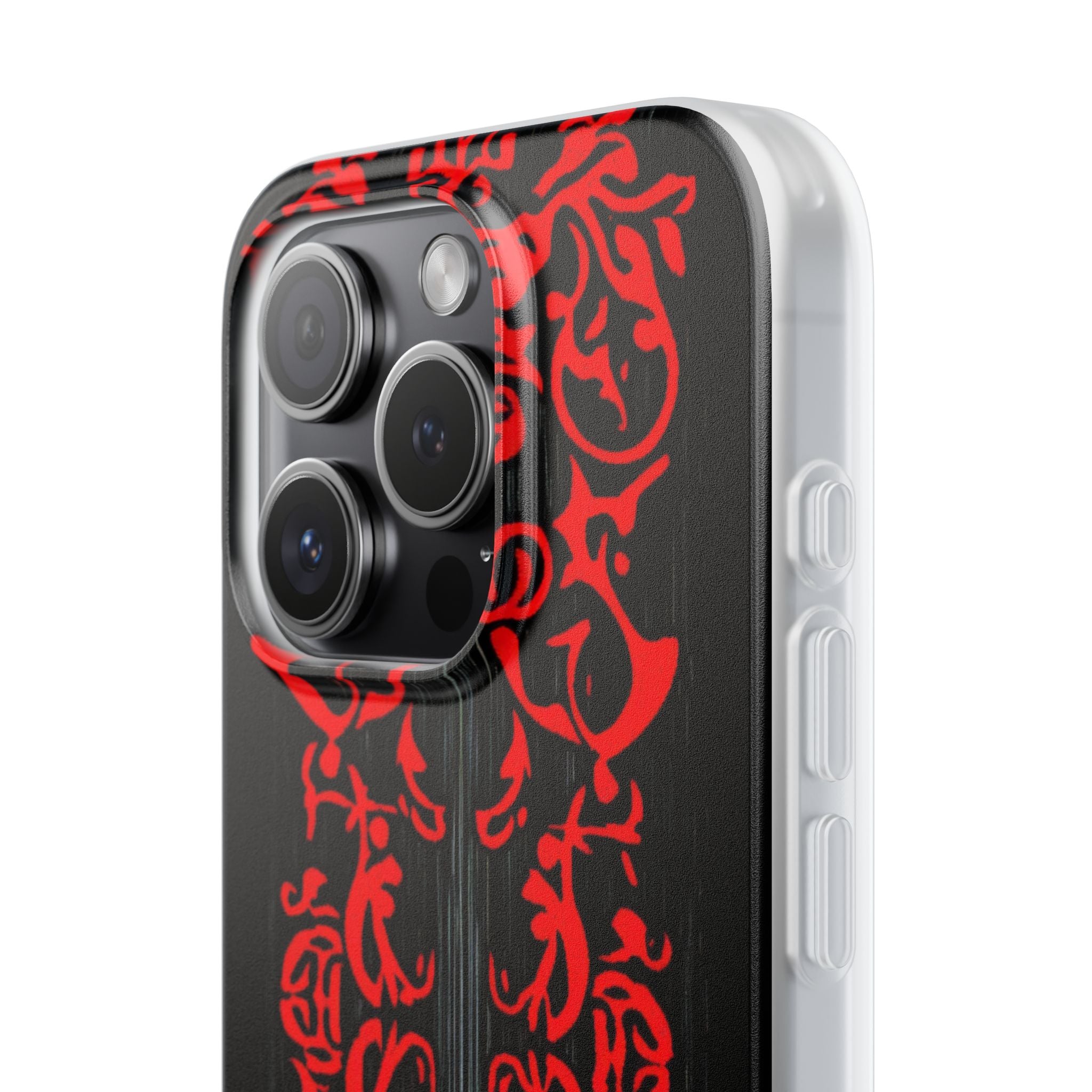 Gothic Crimson Symmetry iPhone 15 - Flexi Phone Case