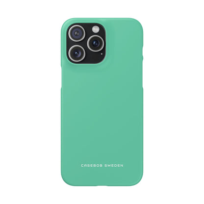 Medium Aquamarine iPhone 15 - Slim Phone Case