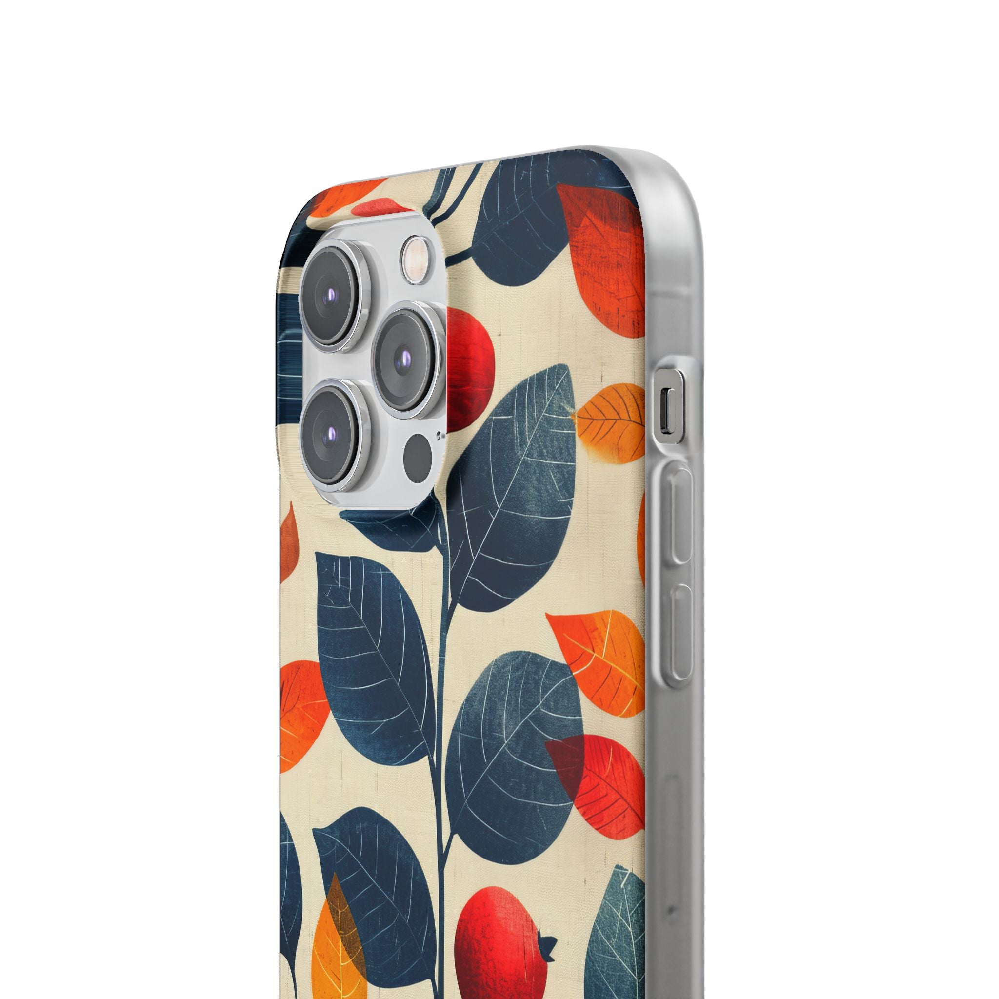 Autumn Nature Pattern - Flexi iPhone 14 Phone Case