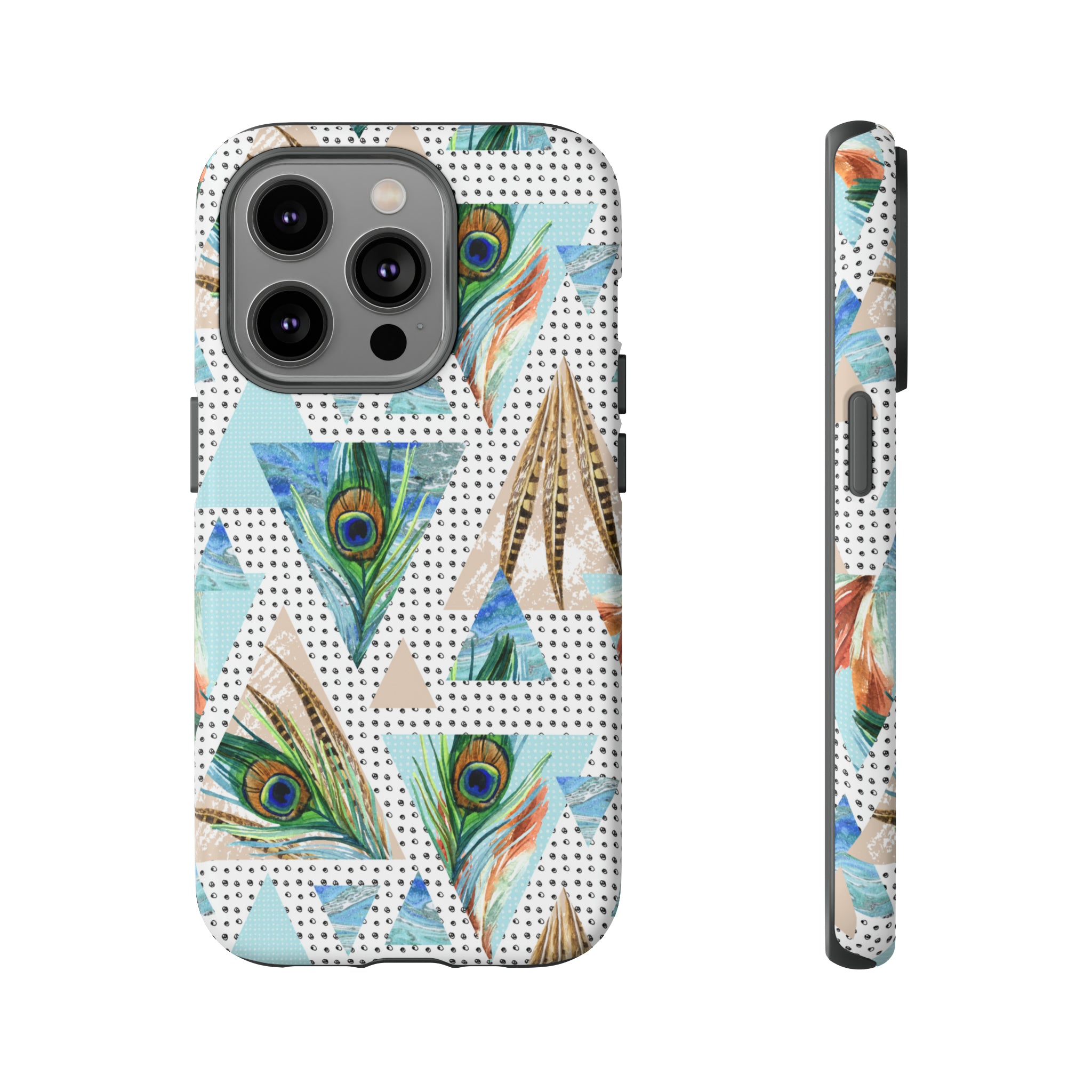 Peacock Feathers - Protective Phone Case