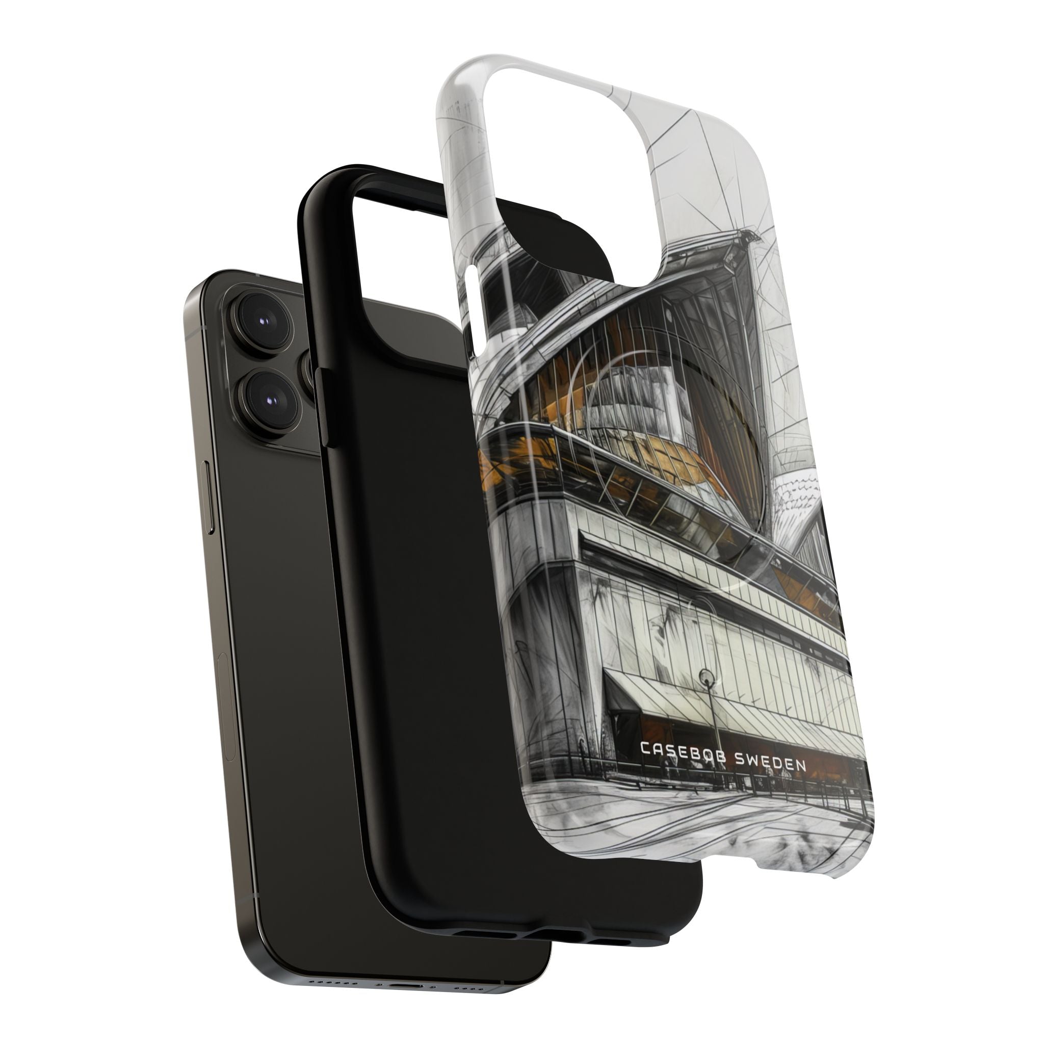 Architectural Curves in Line Formation iPhone 14 | Tough+ Phone Case