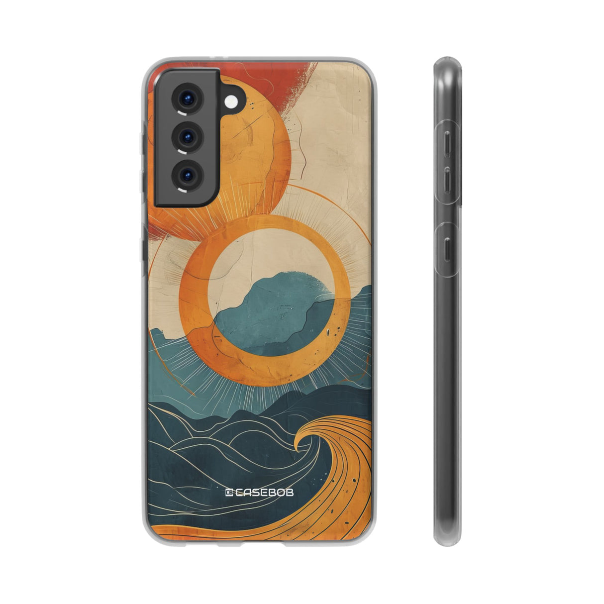 Retro Wave Dynamics | Flexible Phone Case for Samsung Galaxy