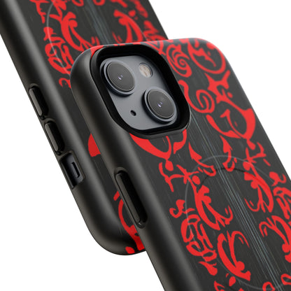 Gothic Crimson Symmetry iPhone 14 | Tough+ Phone Case