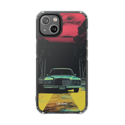 Retro Futuristic Nightscape iPhone Case - Impact
