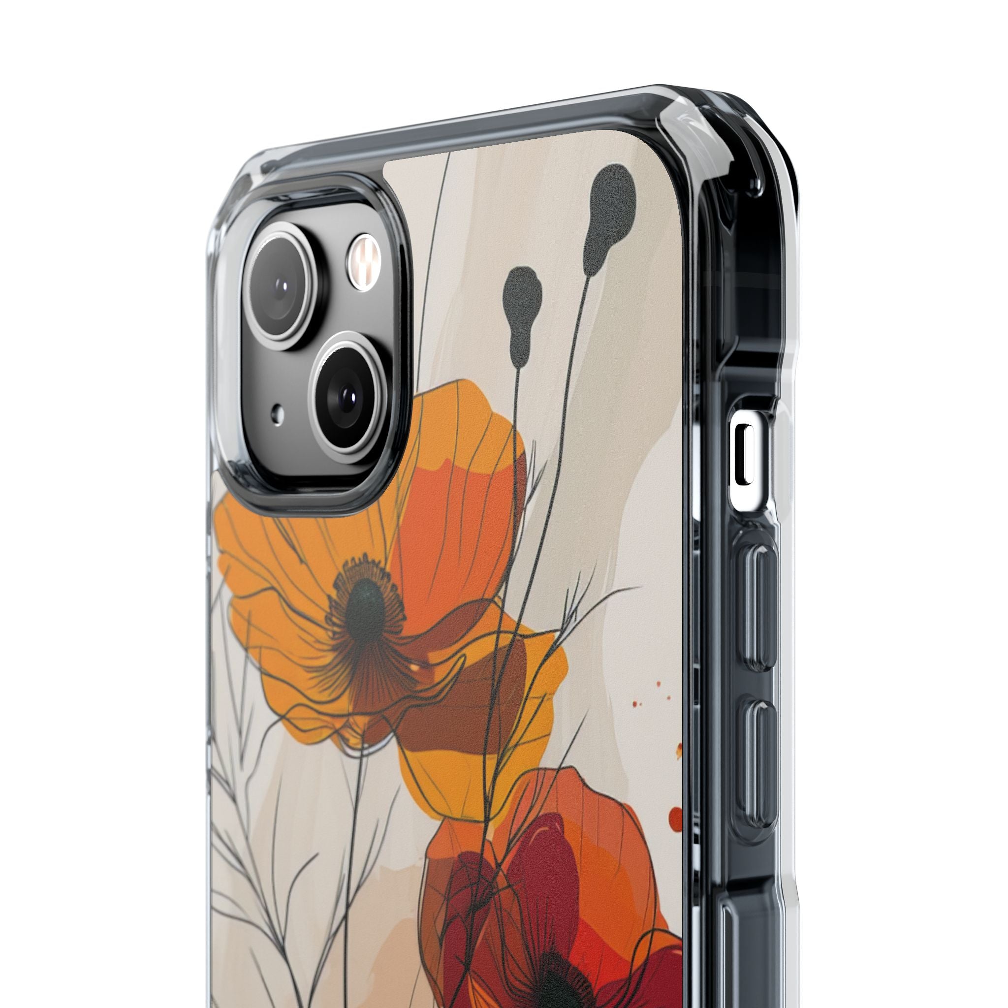 Fiery Floral Abstraction - Phone Case for iPhone