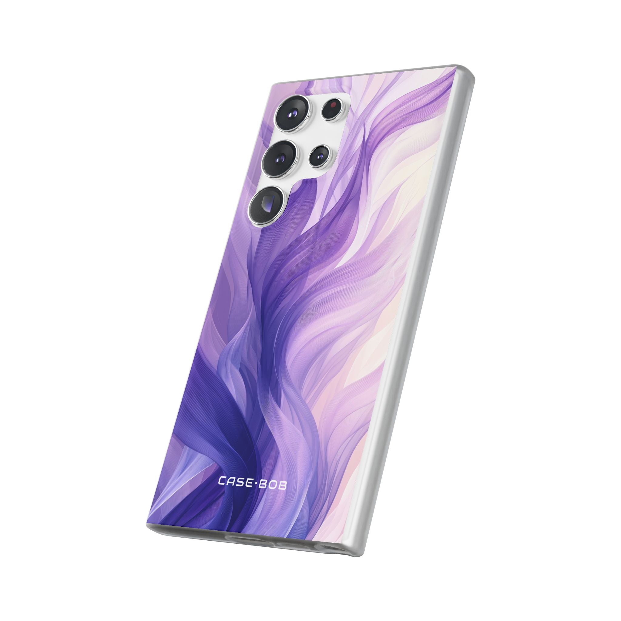 Purple Ribbon Waves Samsung S23 Ultra Case - Soft