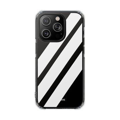 Monochrome Diagonal Symmetry iPhone Case - Impact