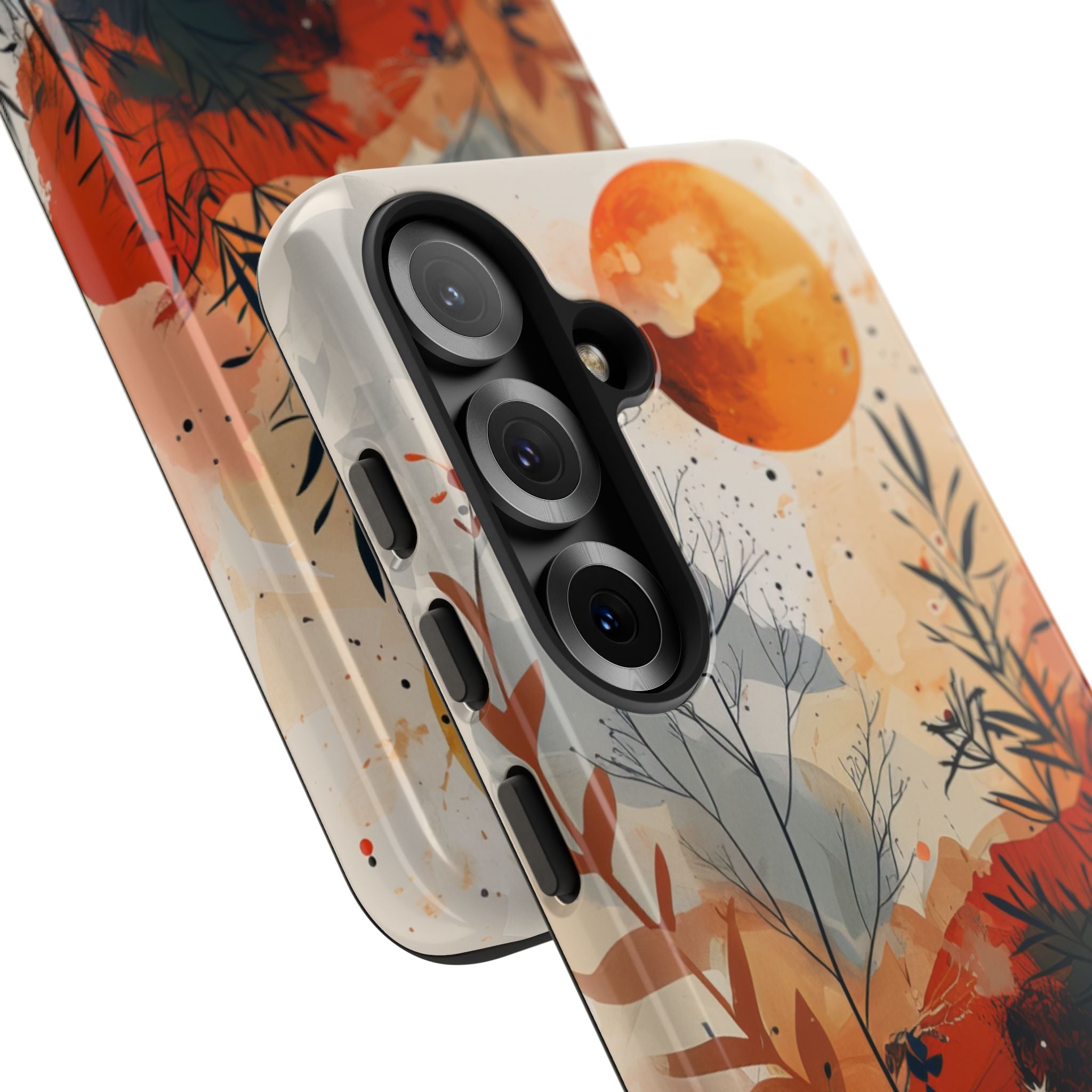 Orange Solstice Samsung S25 Case - Tough