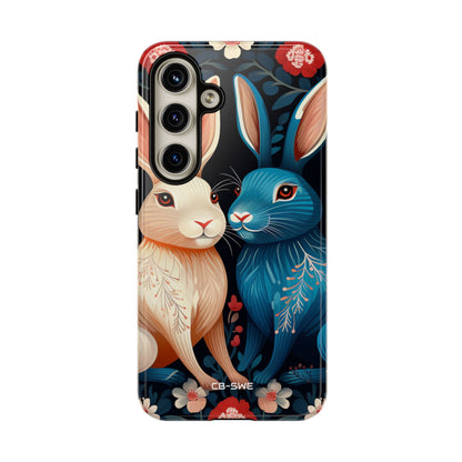 Rabbits Embrace Blossoms - Samsung Case