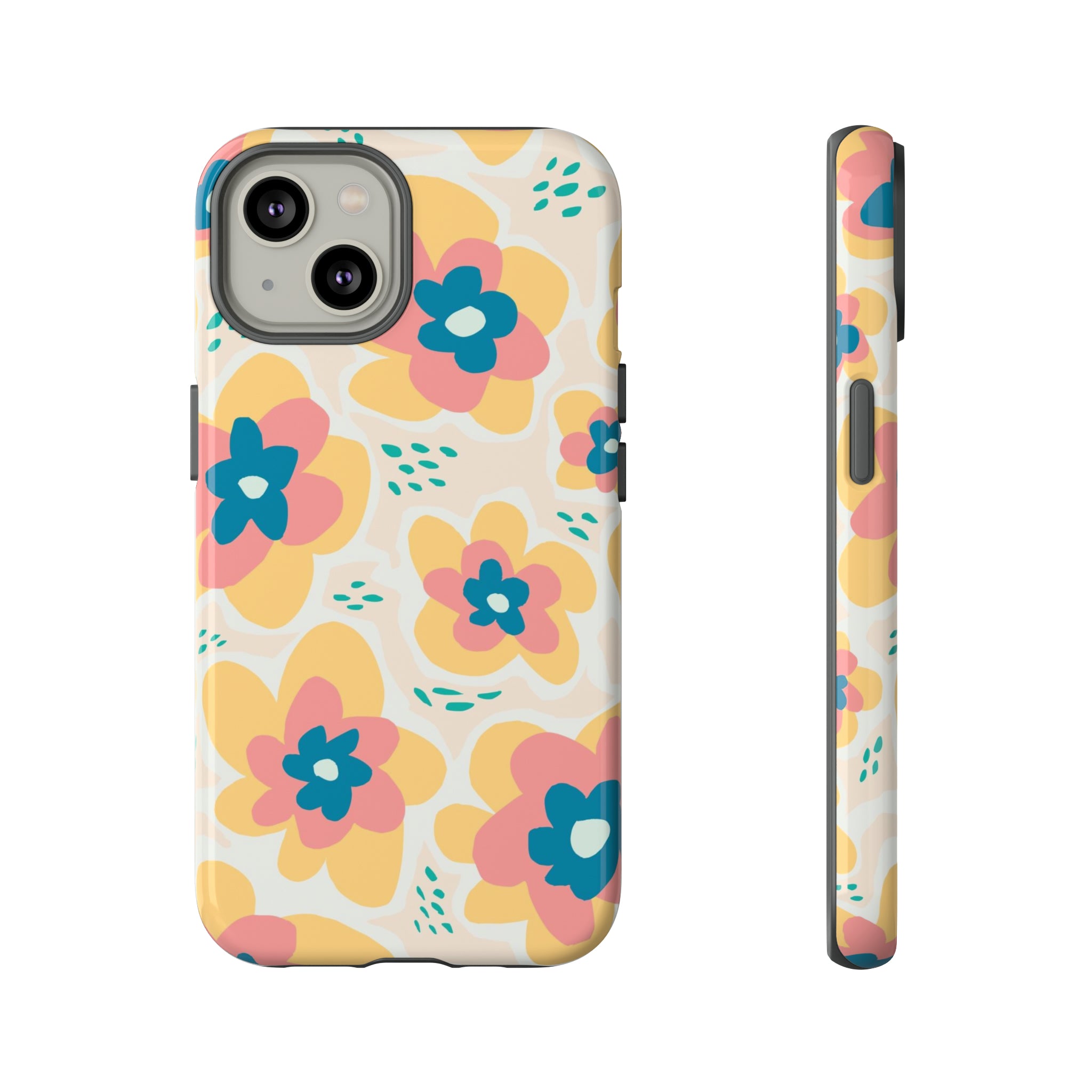 Yellow Happy Flower - Protective Phone Case