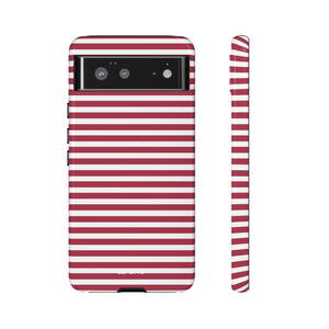 Crimson Stripes Flow - Google Pixel Case