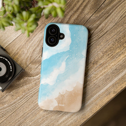 Serene Coastal Whispers - iPhone Case