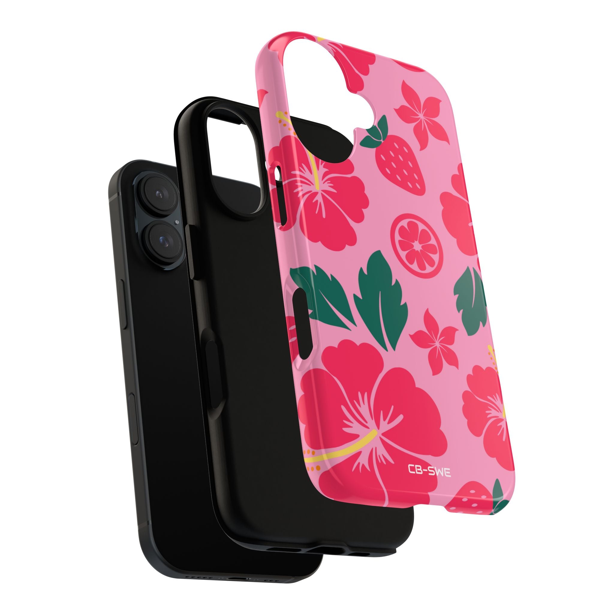 Tropical Hibiscus Harmony - iPhone Case