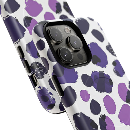 Purple Inkblots iPhone 14 | Tough+ Phone Case