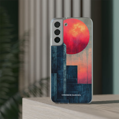 Abstract Geometric Skyline - Flexi Samsung S22 Phone Case