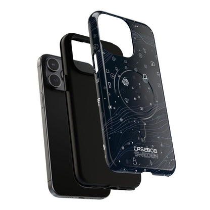 Digitale golfvormen verbinding iPhone 15 - Tough+