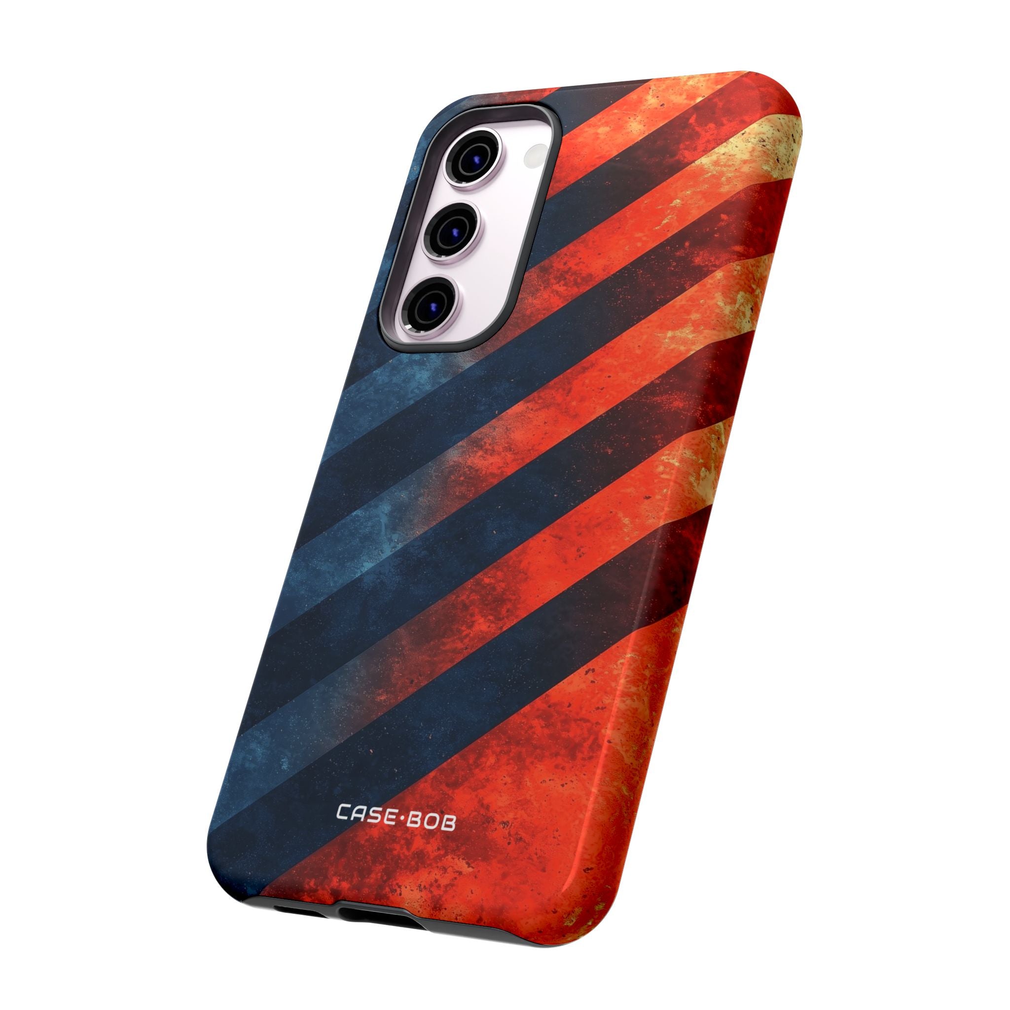 Diagonal Stripes Blaze Samsung S23 Plus Case - Tough