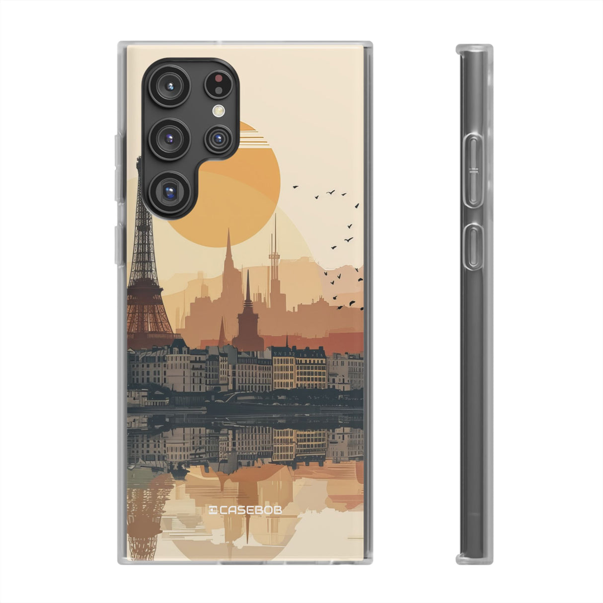 Parisian Sunset Serenity | Flexible Phone Case for Samsung Galaxy