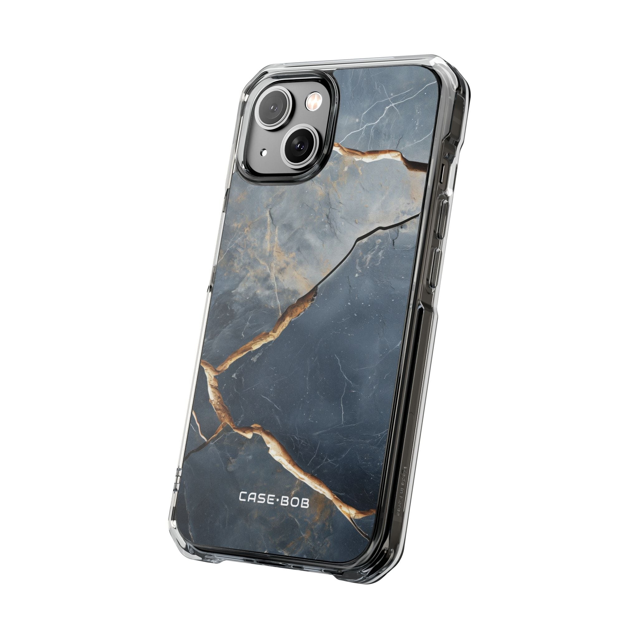 Jagged Vein Navy iPhone 14 Case - Impact