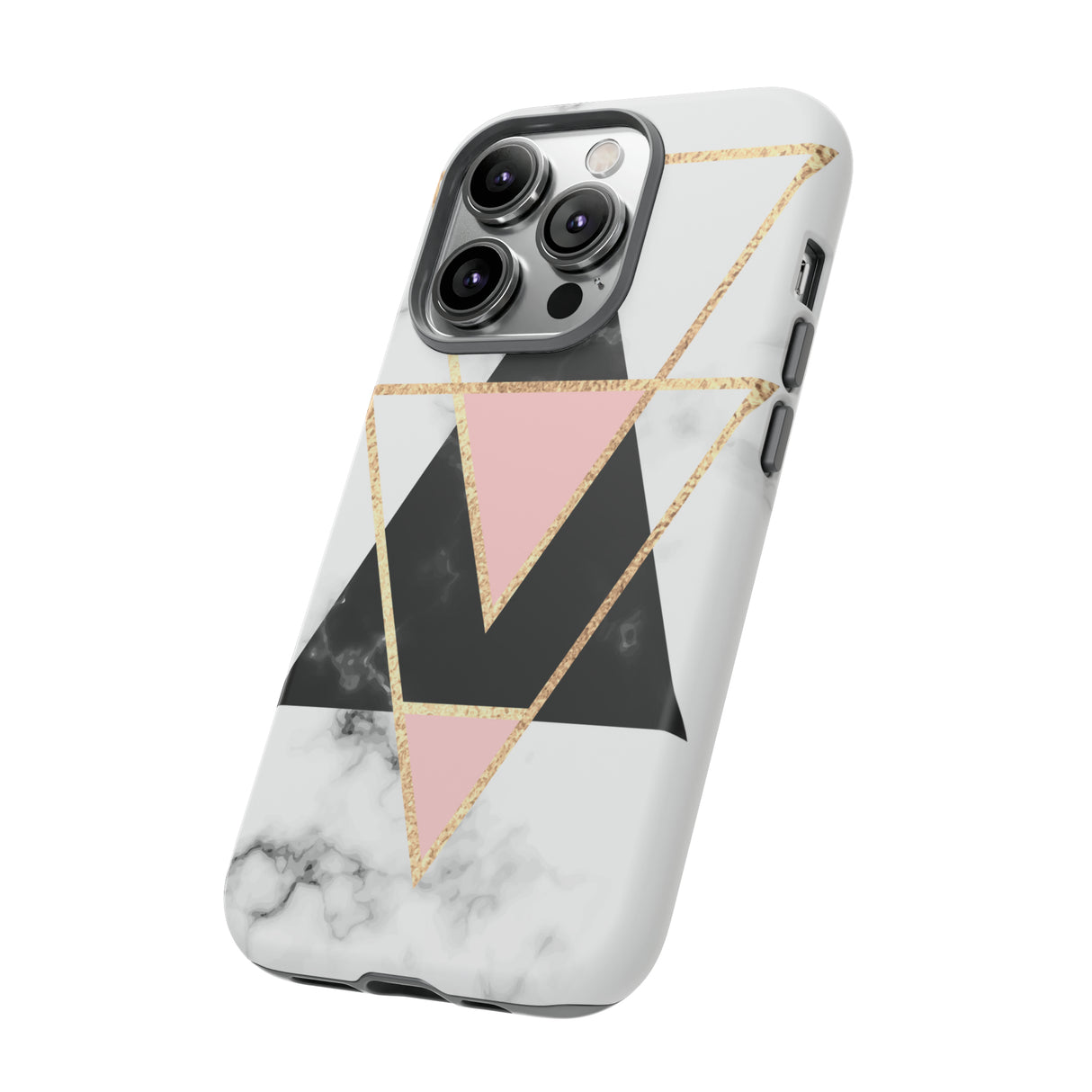 Marble Triangles - Protective Phone Case